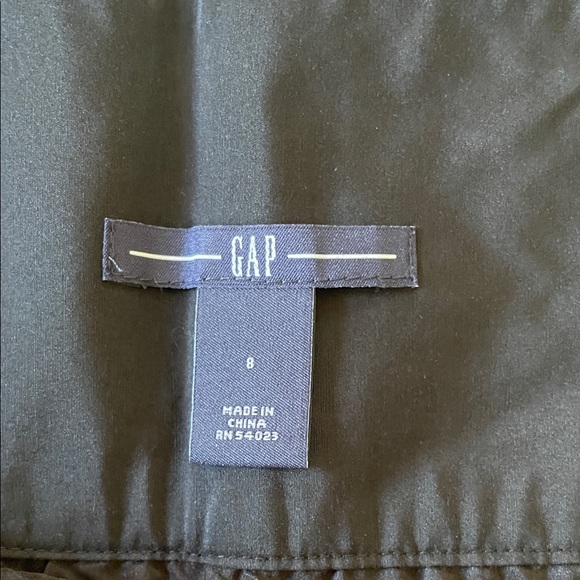 Vintage GAP Black Mini Skirt Silk/Cotton Size 8/ Medium - Picture 8 of 9